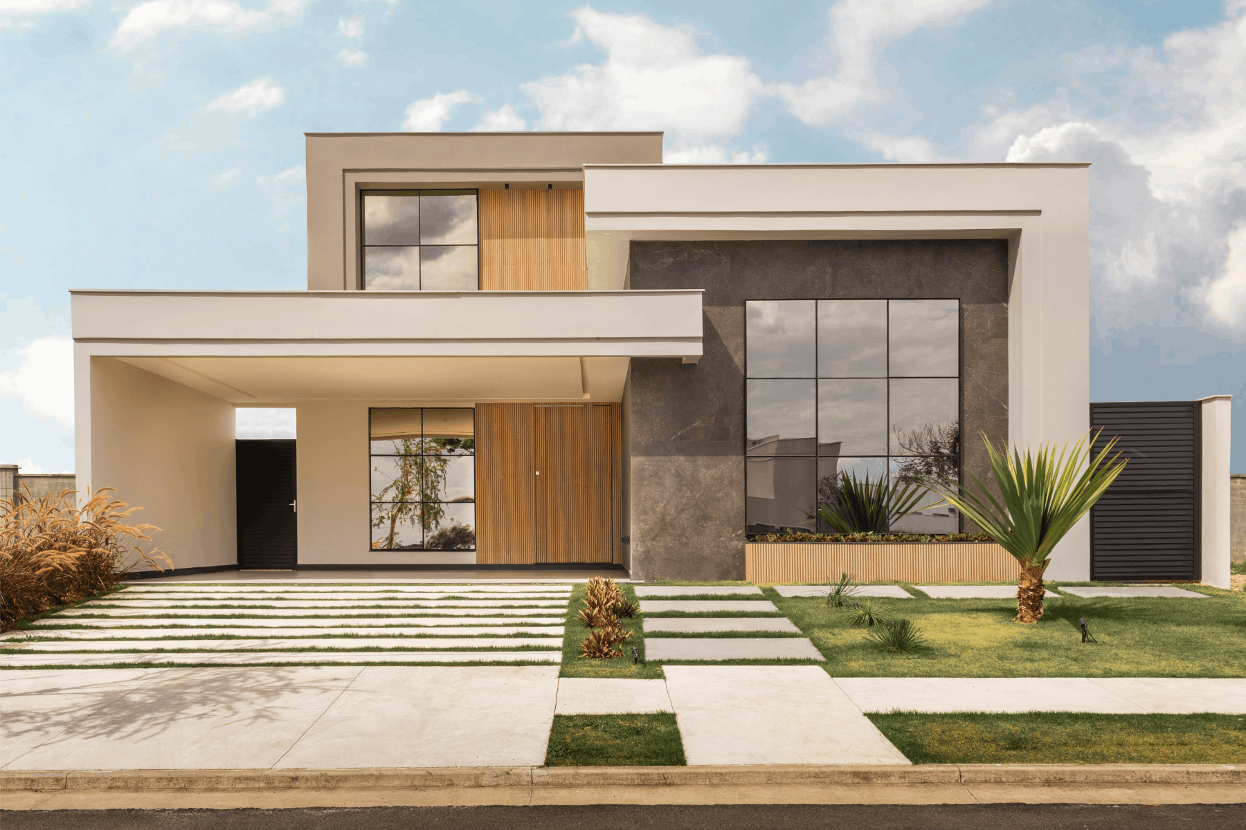 Duplex House Front Design