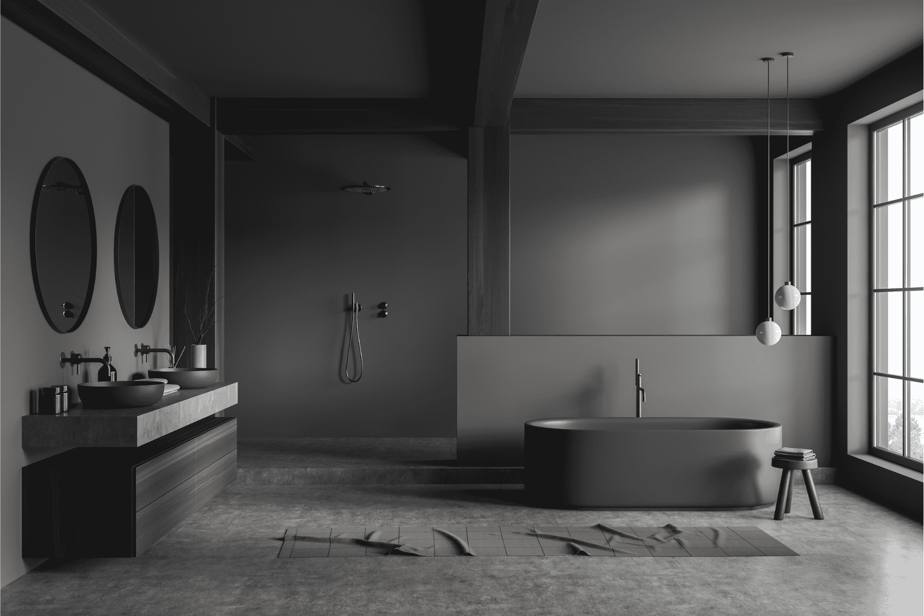 Dark Drama with Matte Finishes