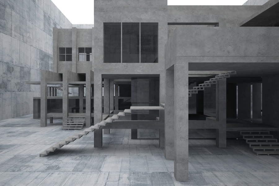 Industrial Concrete Aesthetic