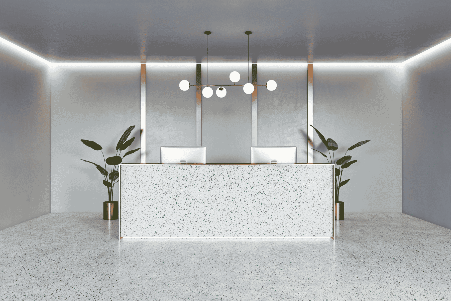 Marble & Stone-Look Reception Counters