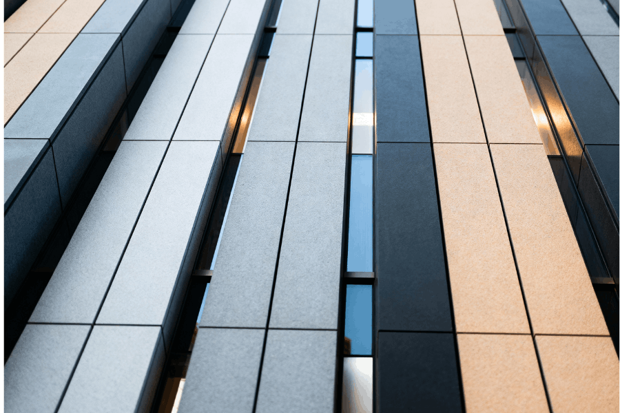 Mixed Material Panels (Wood + Metal + Glass)