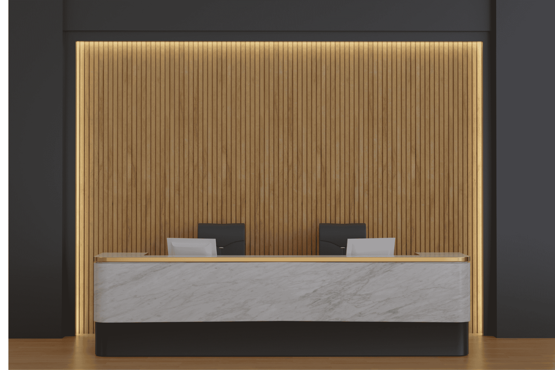 Patterned Panels & Fluted Textures Desk