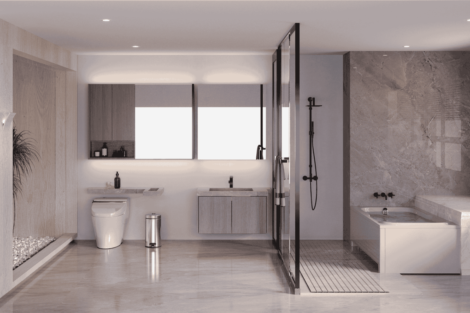 Wet Room and Open Shower Concepts