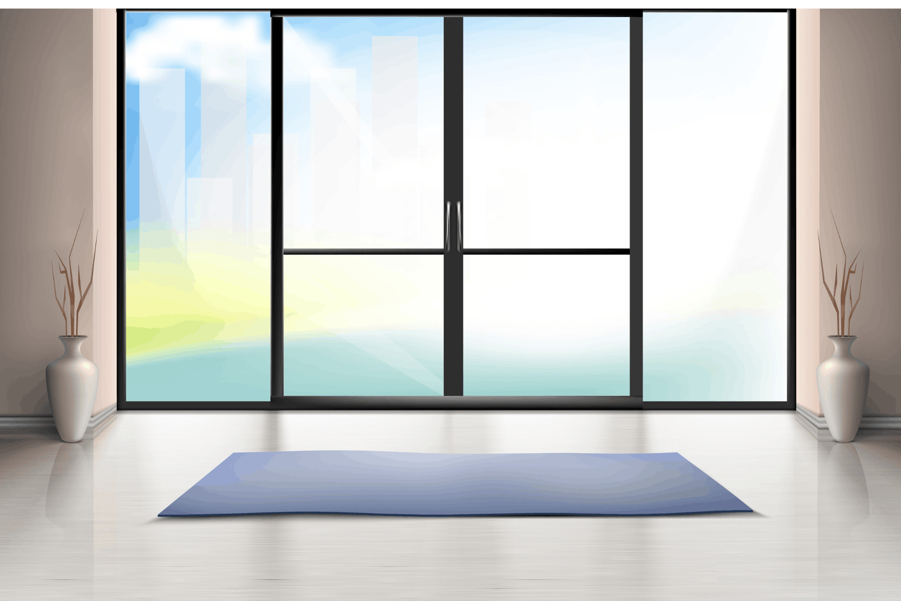 Floor-to-Ceiling Clear Glass Windows