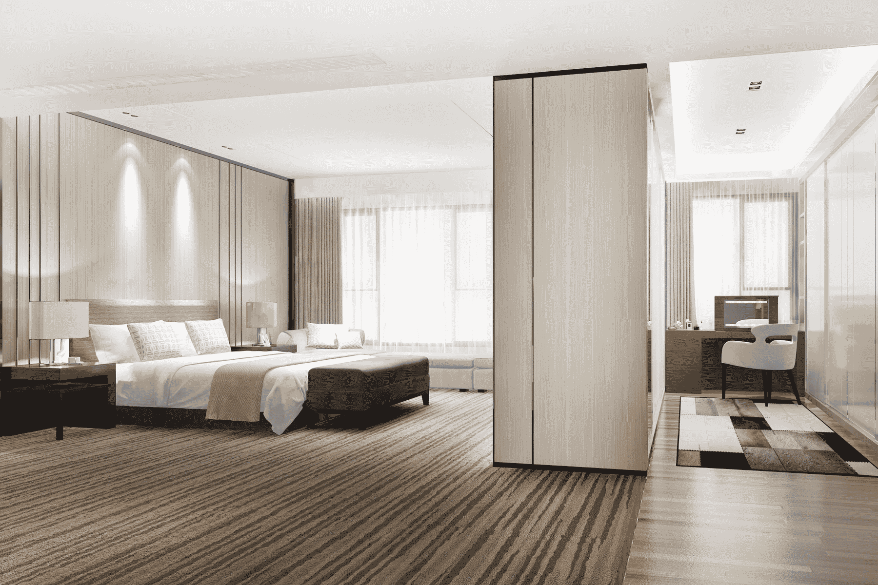 Duplex Bedroom Suite with Attached Balcony