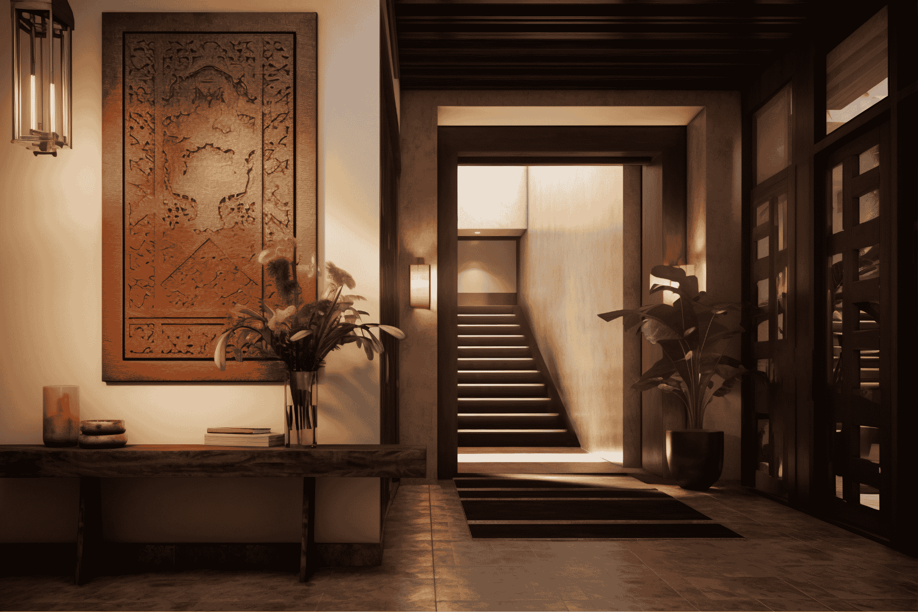 Duplex Staircase as a Design Centrepiece