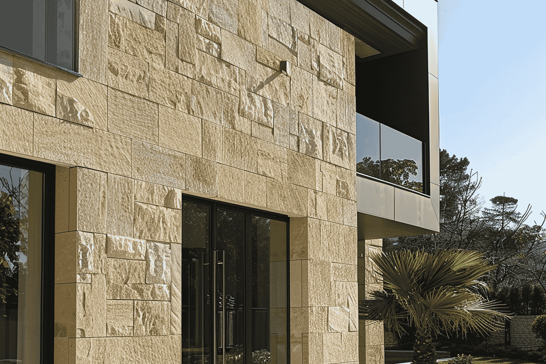 Natural Stone Cladding Accent Wall
