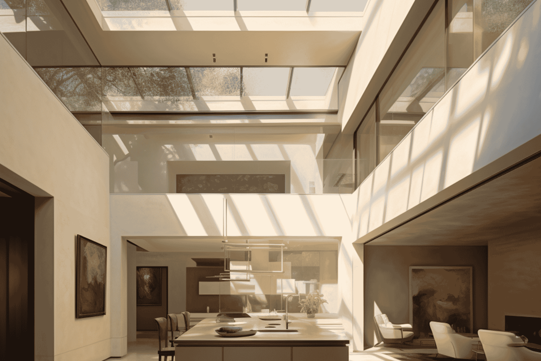 Skylight and Void Design for Duplex Interiors