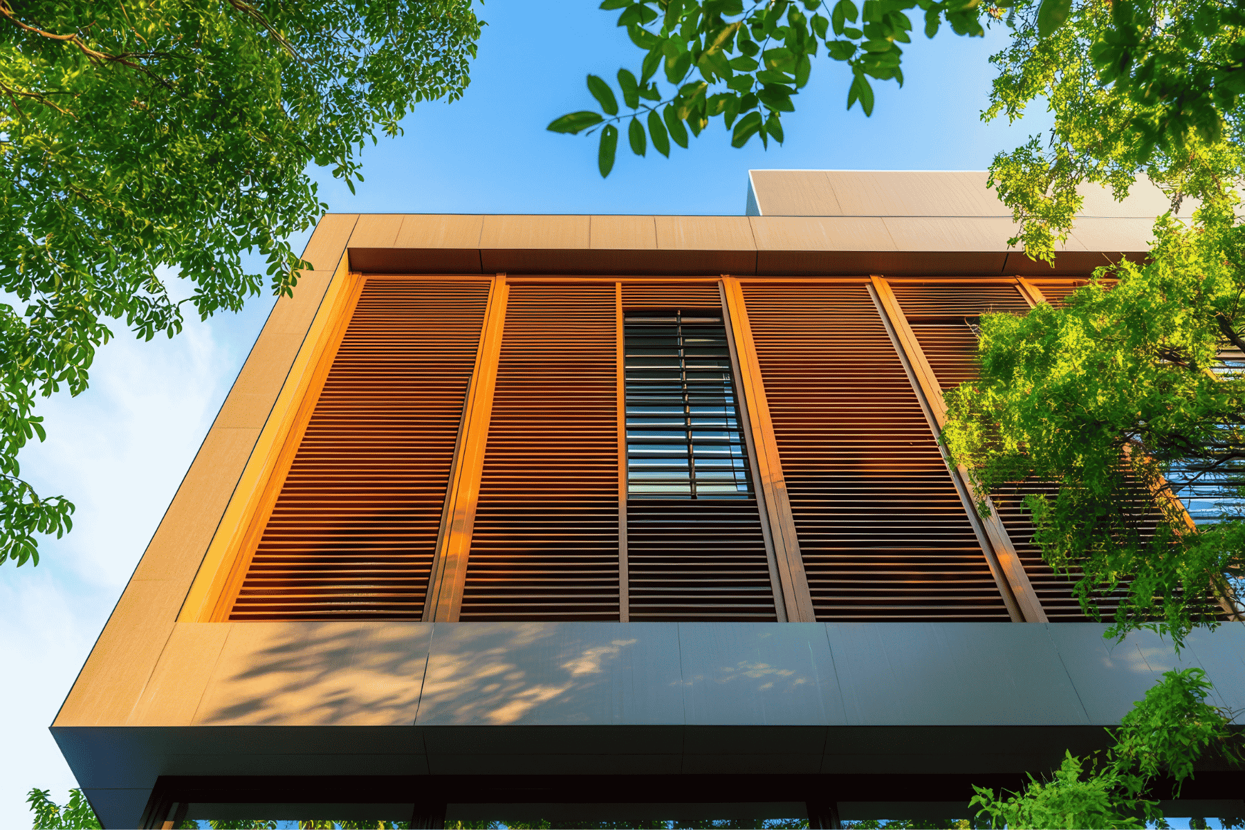 Vertical Louvers for Sun Shading